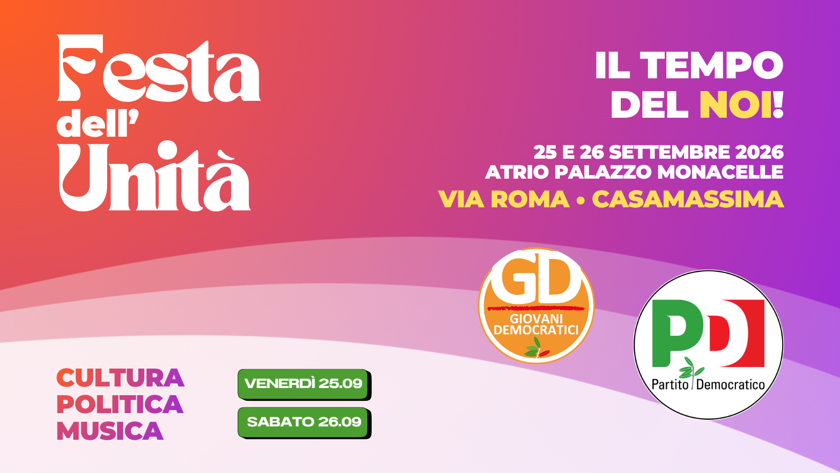 Torna la Festa dell'Unità a Casamassima